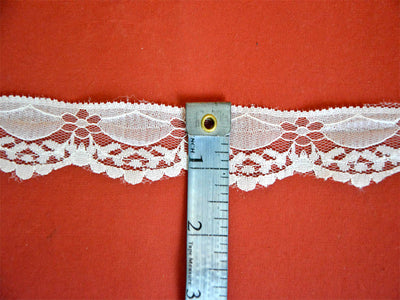 White Dyeable Pattern 44 Cotton Net Lace