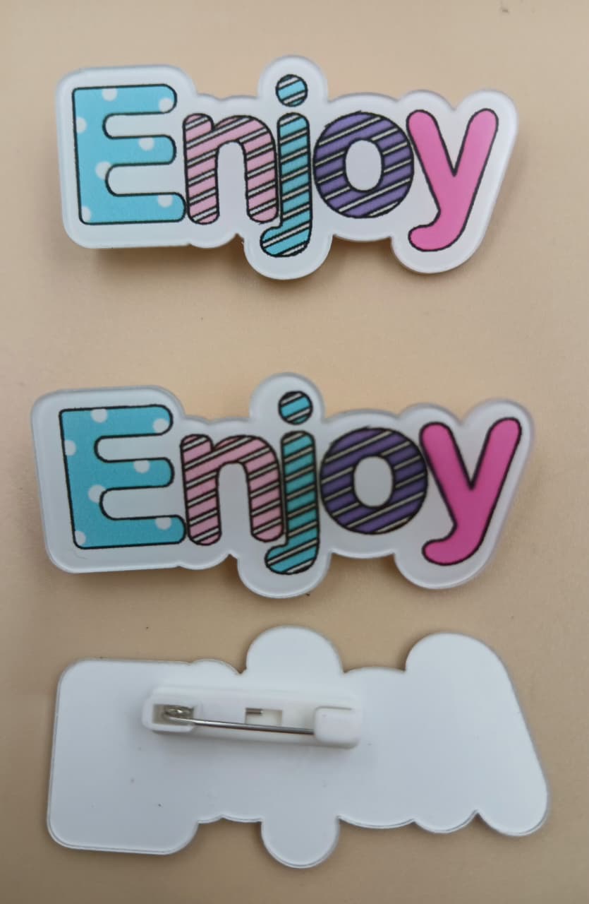 White & Multi Colour Designer Brooch