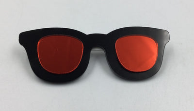 Black & Red Sunglass Badge