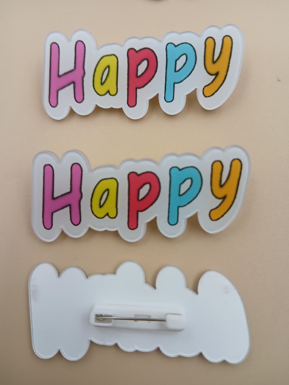 White & Multi  Colour Designer Brooch