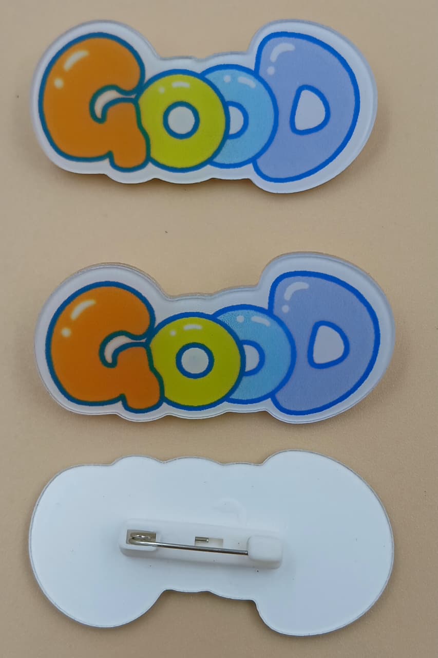 White & Multi Colour Designer Brooch