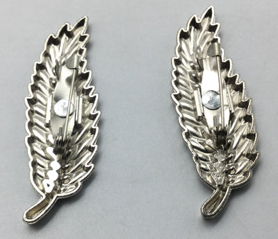 Silver Leaf Nickle Brooch