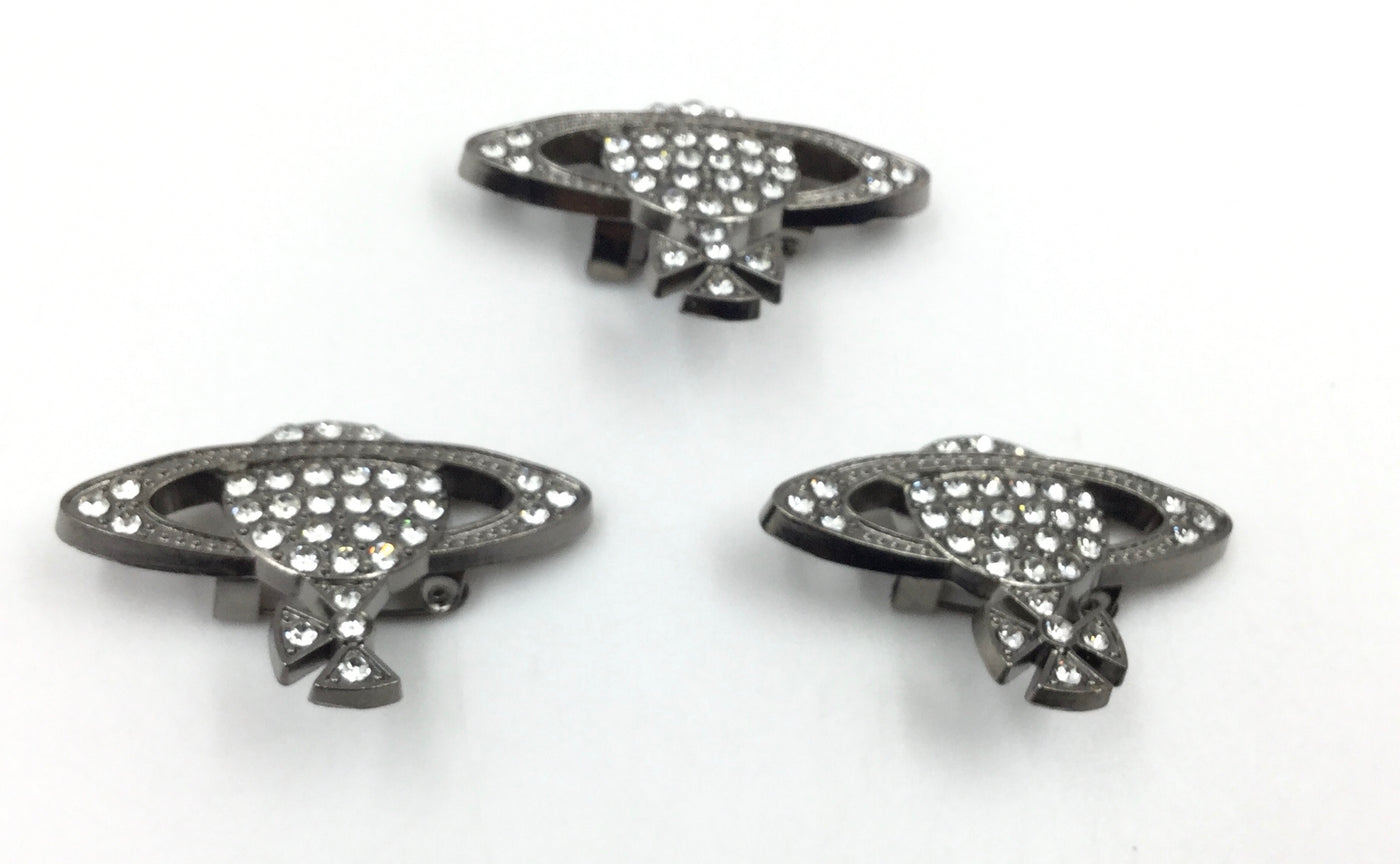 Black Nickel Assorted Brooch