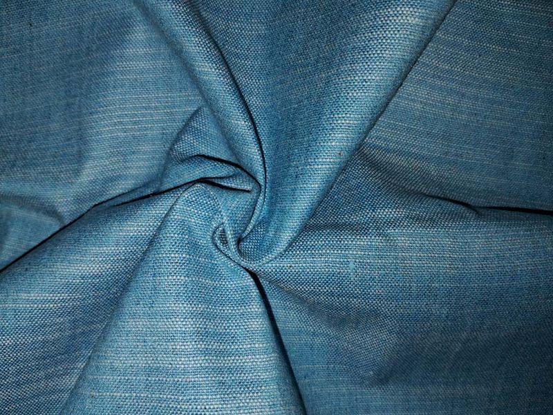 Blue Plain Jharna Cotton Fabric