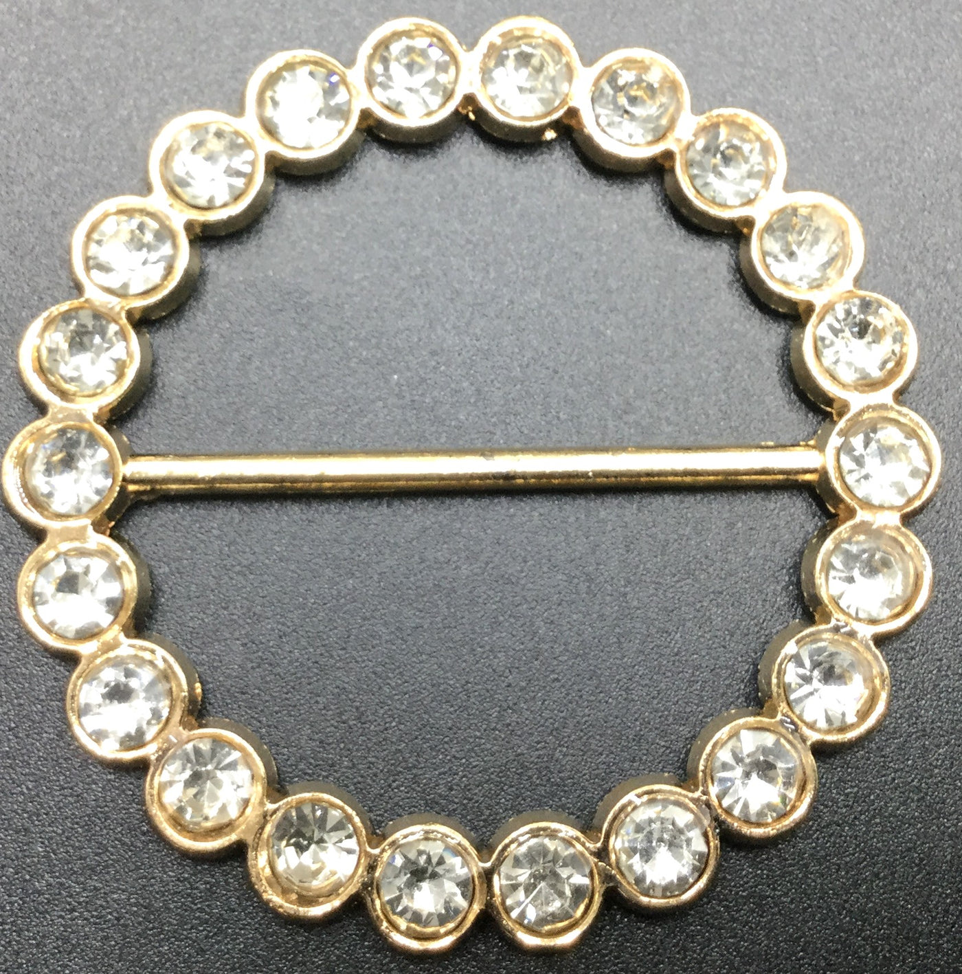 Golden Circular Stone Buckle