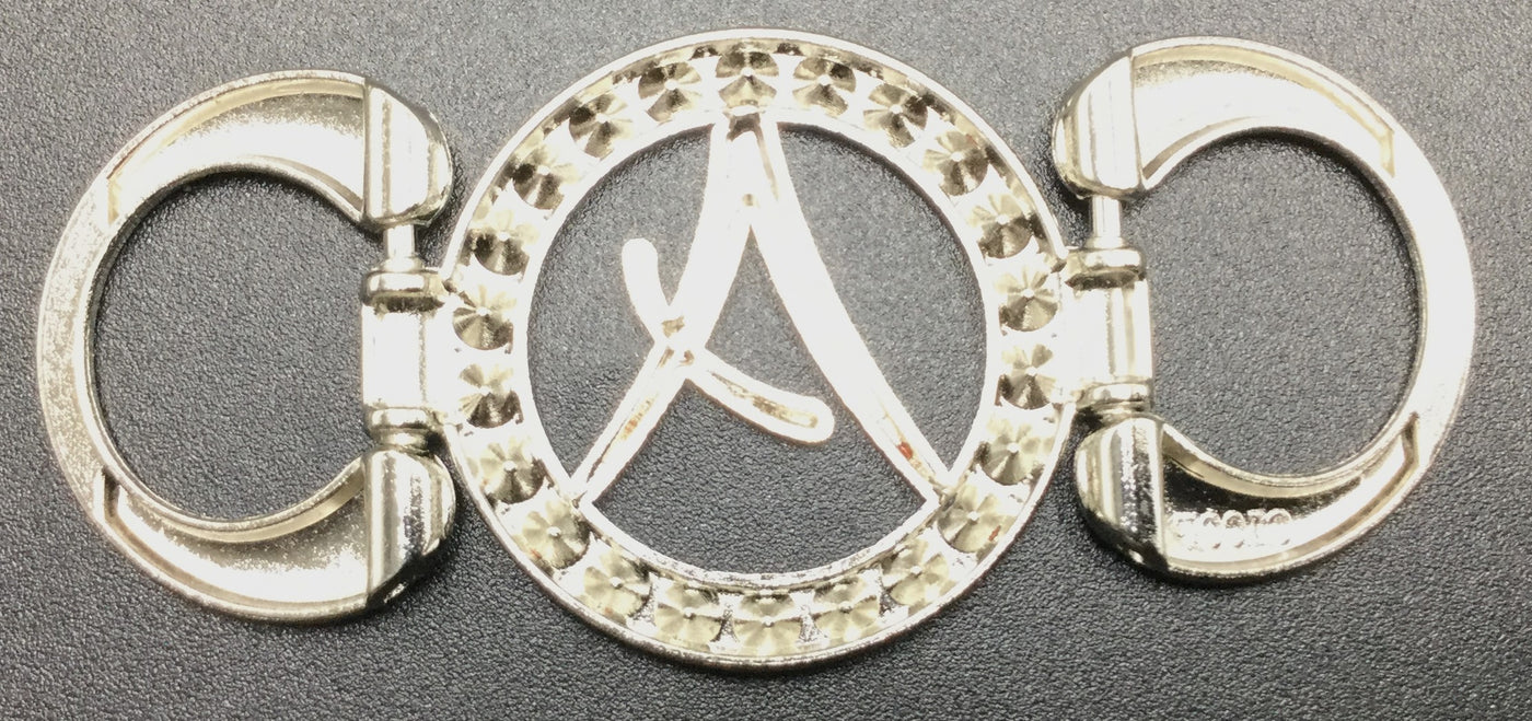 Silver Circular Nickle Buckle