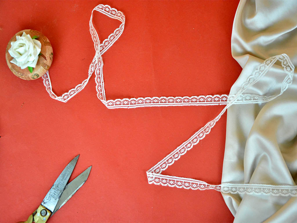 White Pattern 5 Cotton Net Lace