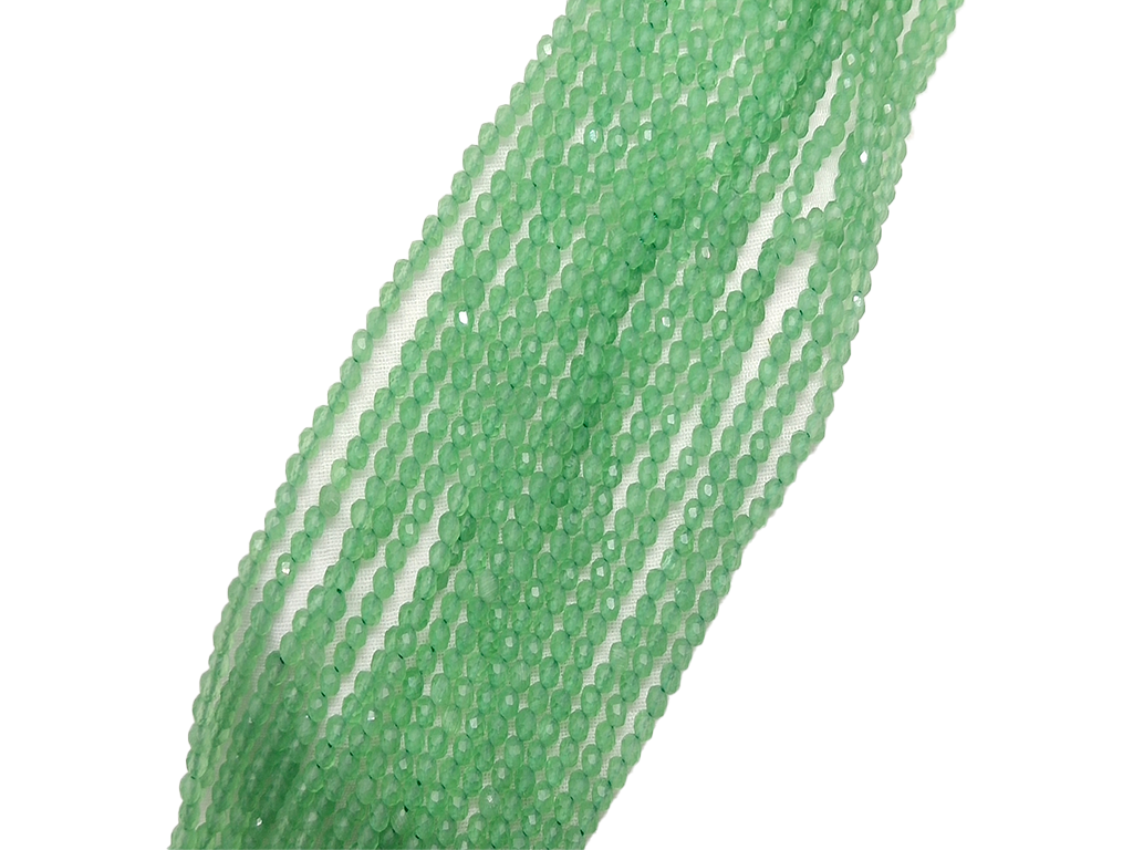 Mint Green Transparent Spherical Crystal Beads (Wholesale)