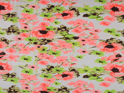 whiteandmulticolorfloraldesign3polyestergeorgettefabric