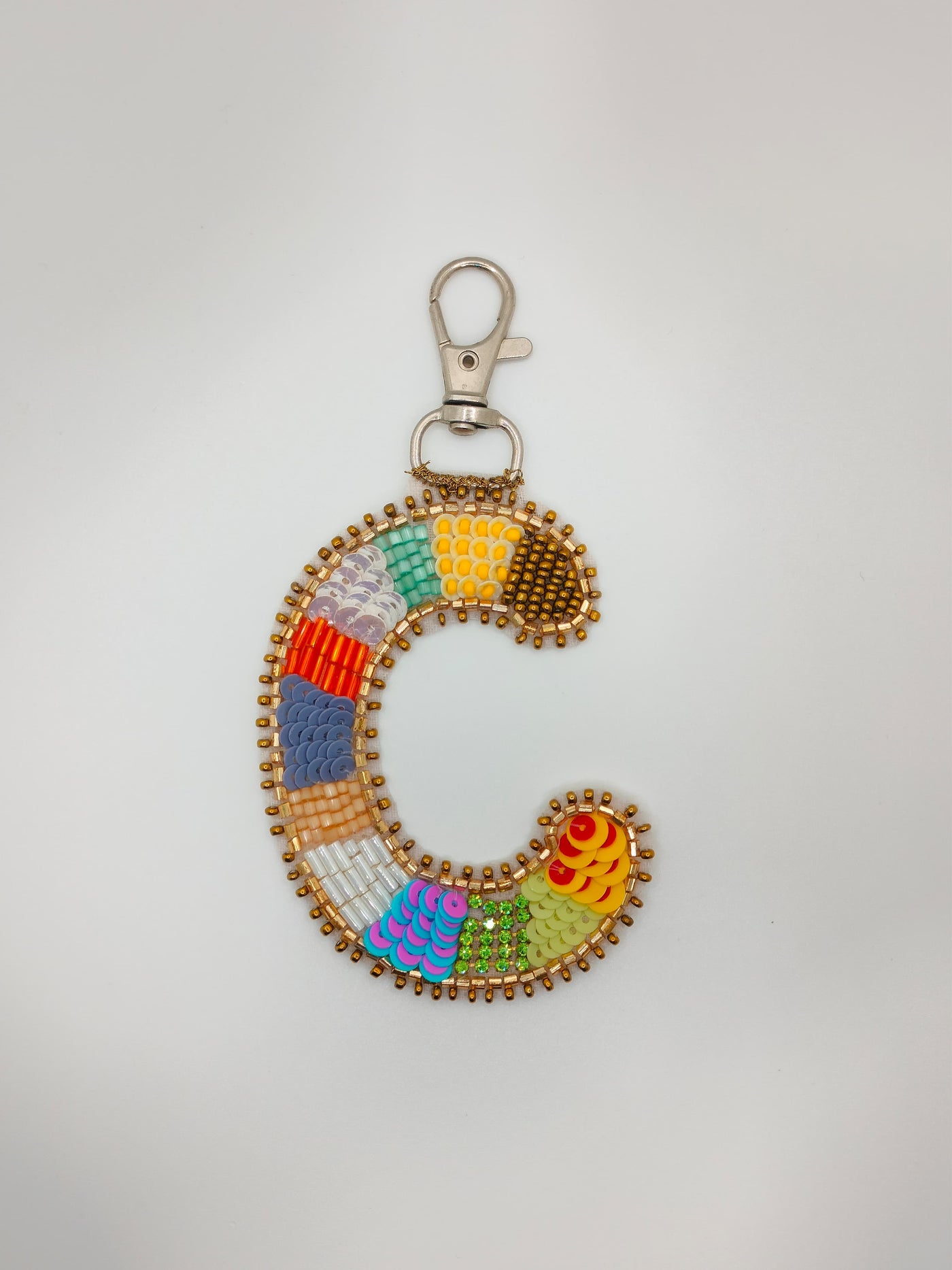 Multicolor 'C' Bag Charms