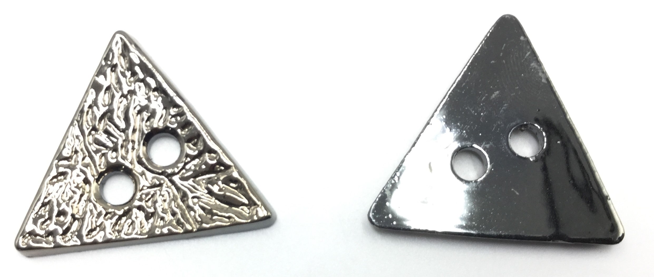 Triangular Back Button Silver Triangular Plastic Buttons