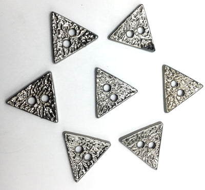 Silver Triangular Plastic Buttons