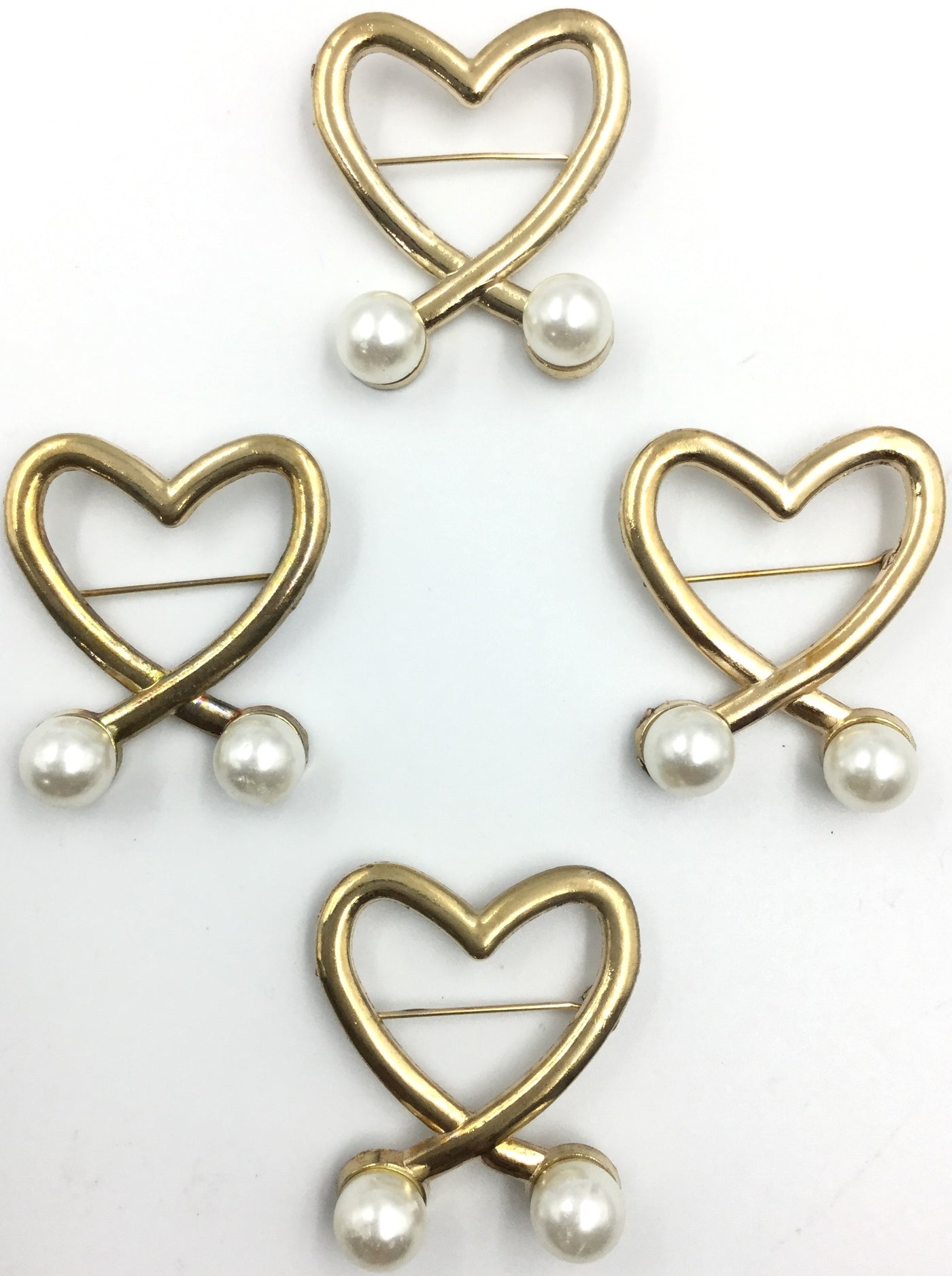 Golden Heart Brooch