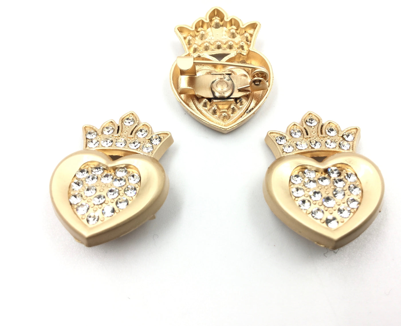 Golden Heart Brooch