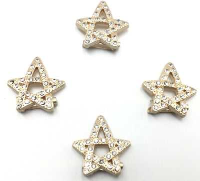 Golden Star Stone Brooch