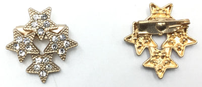 Golden Star Stone Brooch