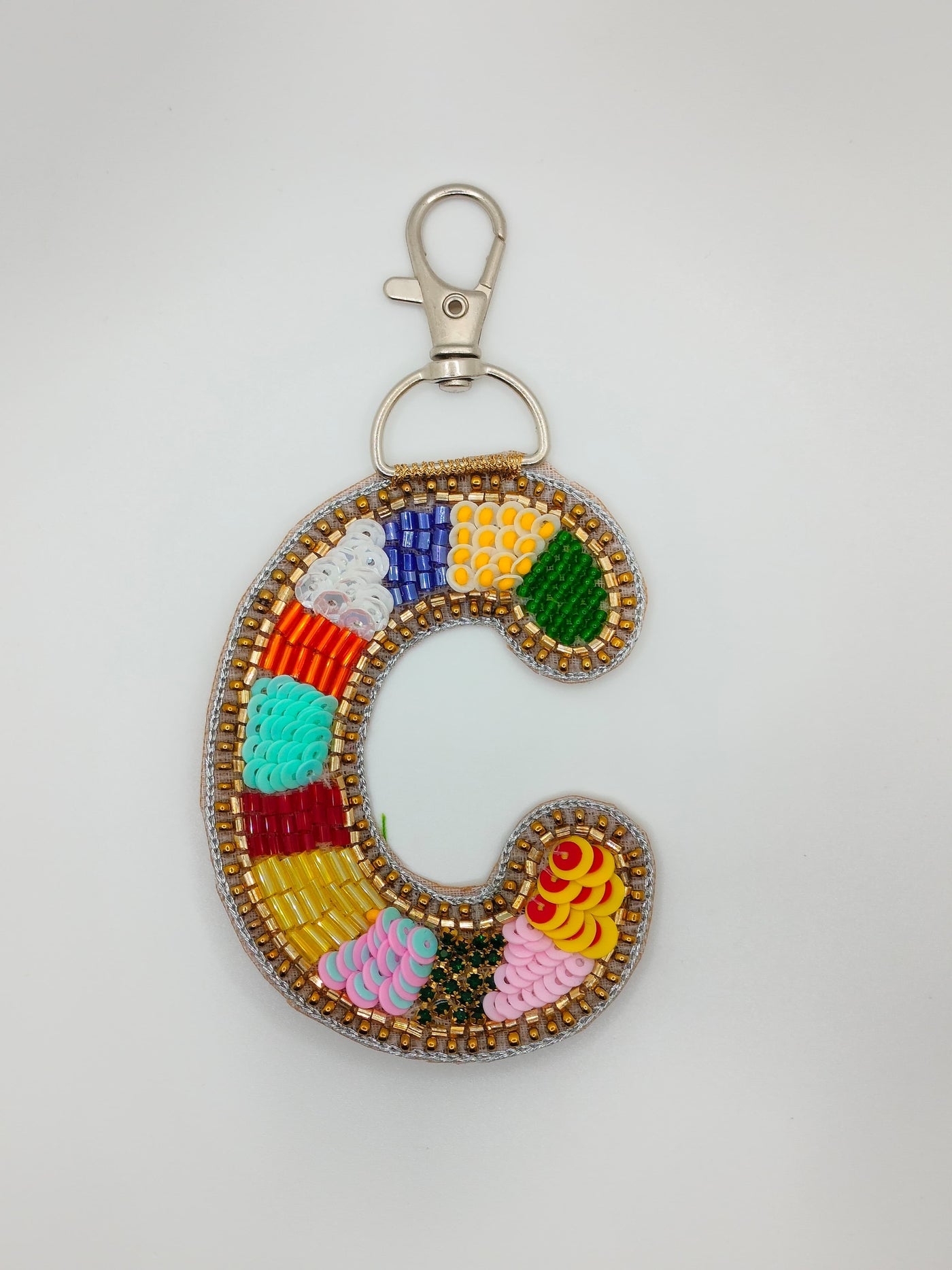 Multicolor 'C' Bag Charms