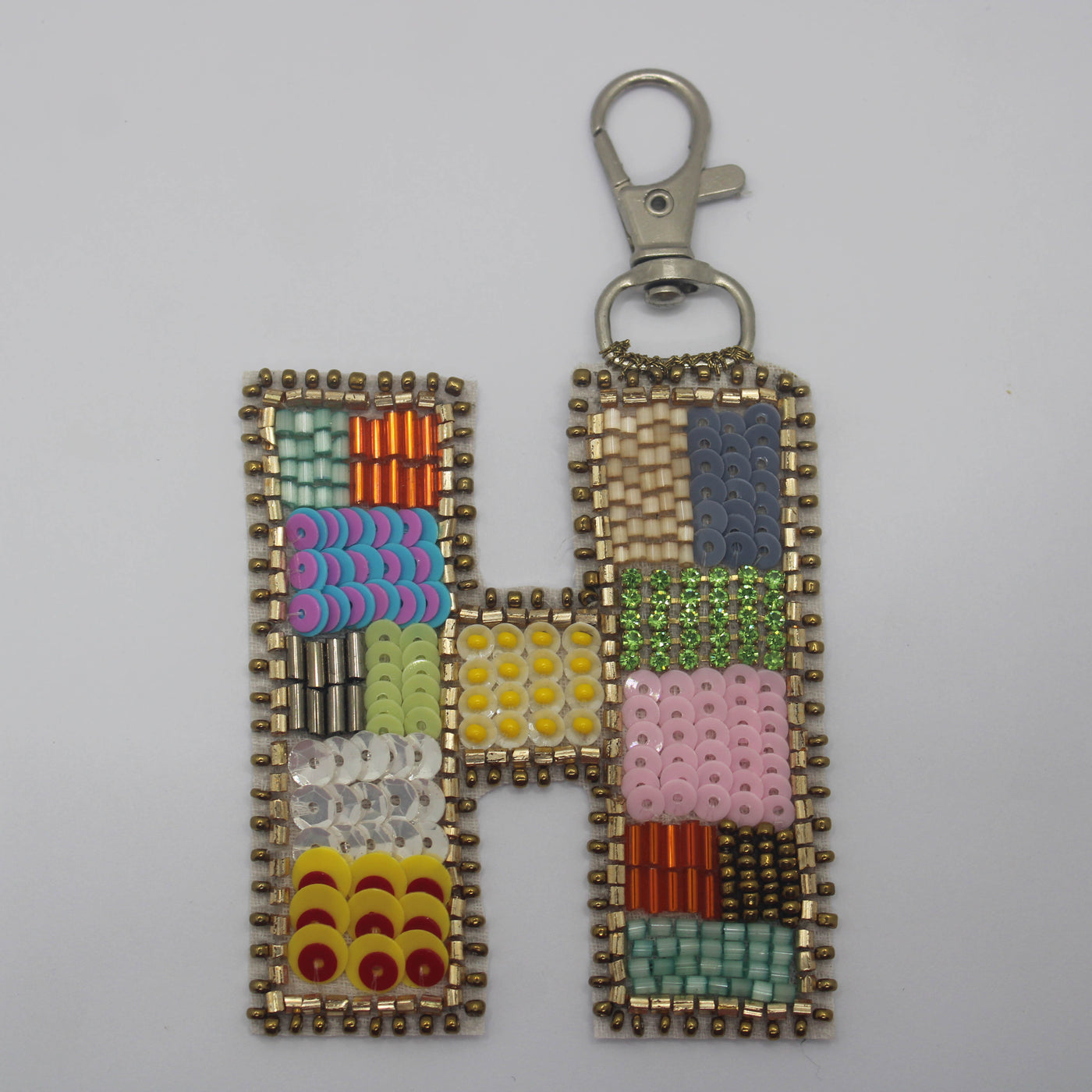 Multicolor 'H' Bag Charms