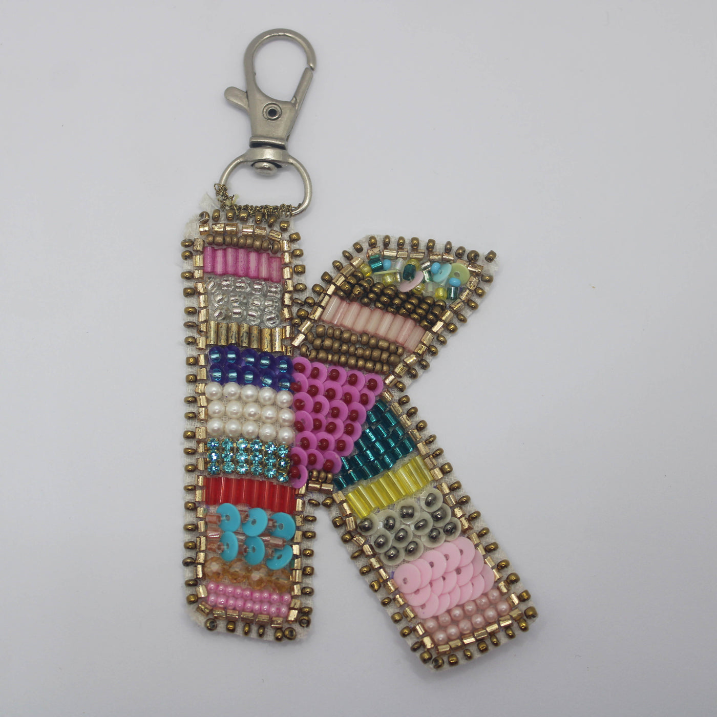 Multicolor 'K' Bag Charms