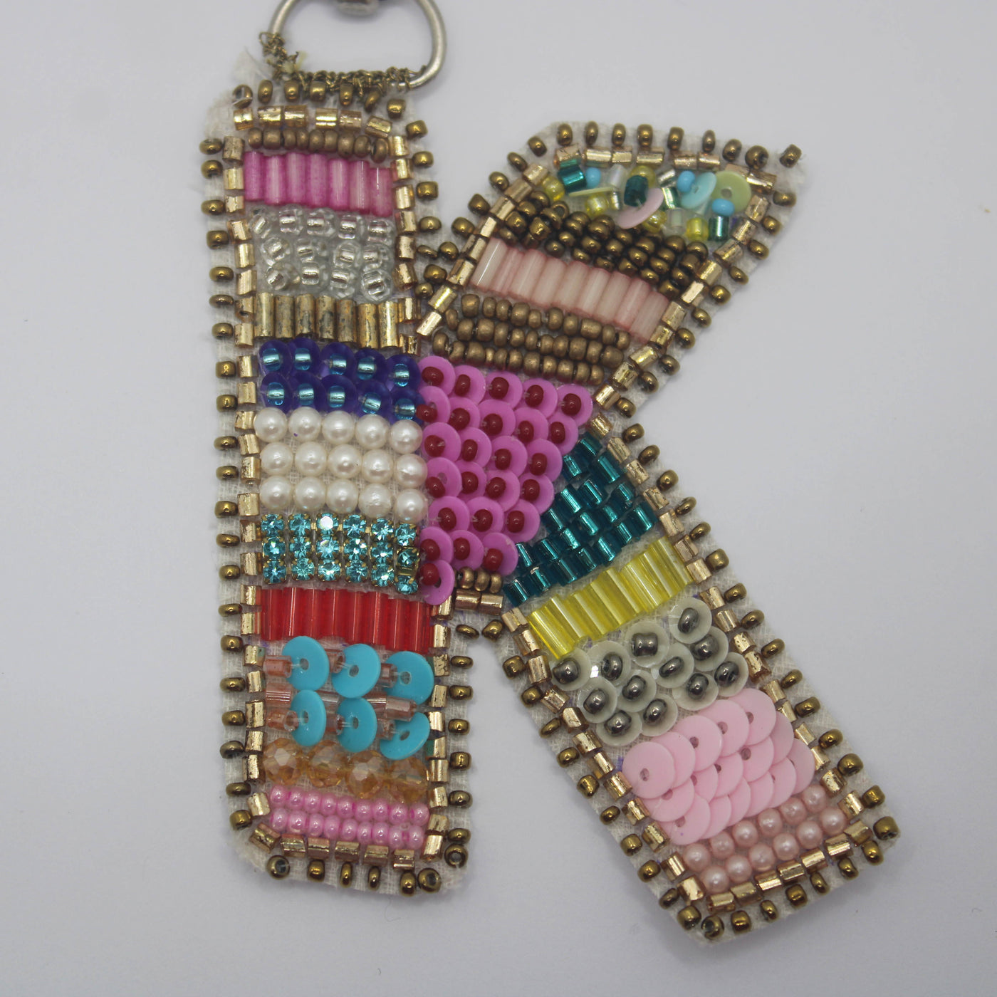 Multicolor 'K' Bag Charms