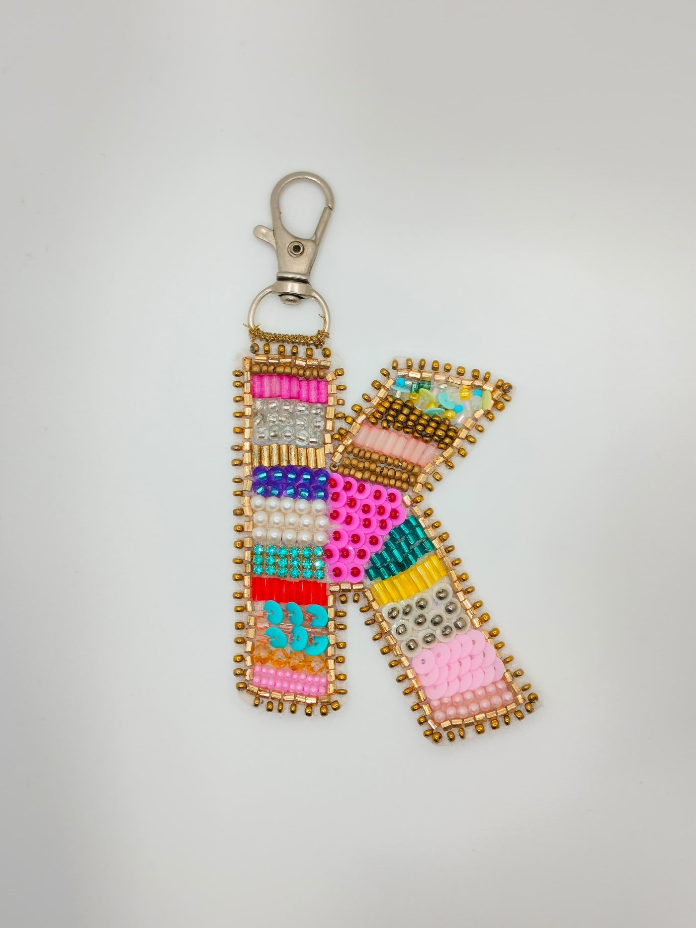 Multicolor 'K' Bag Charms