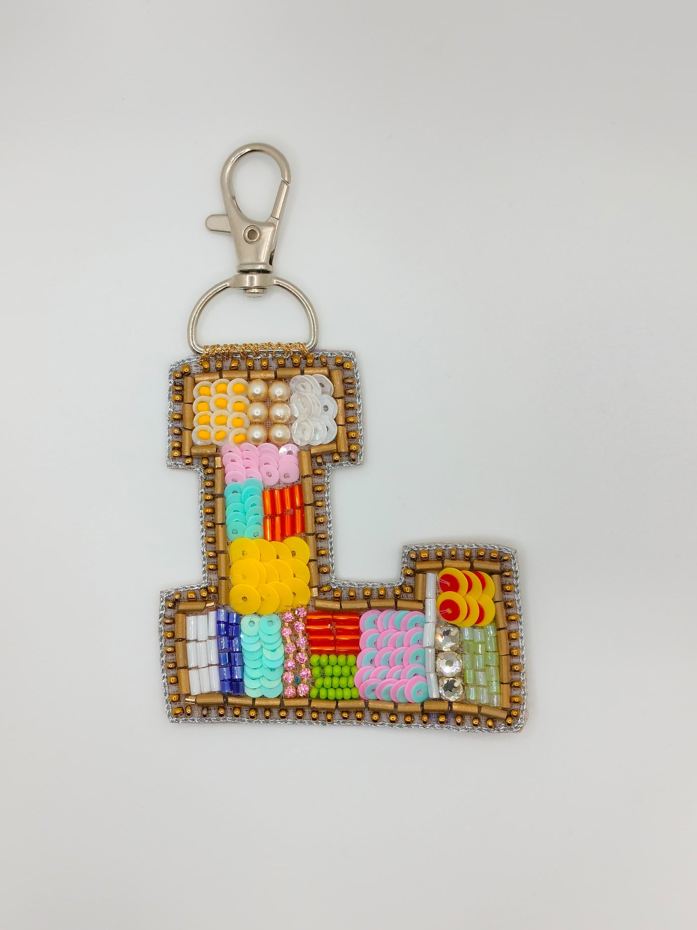 Multicolor 'L' Bag Charm