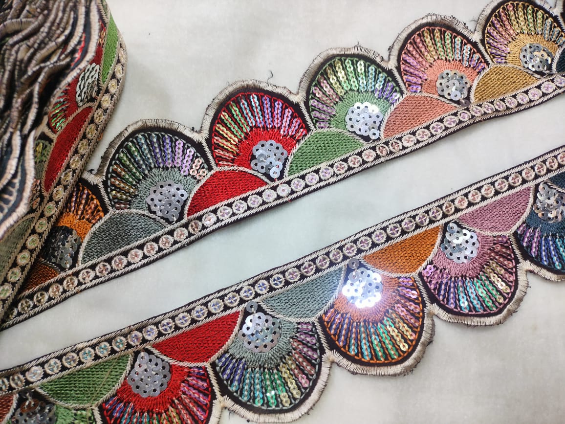 Multicolor Embroidery Trim