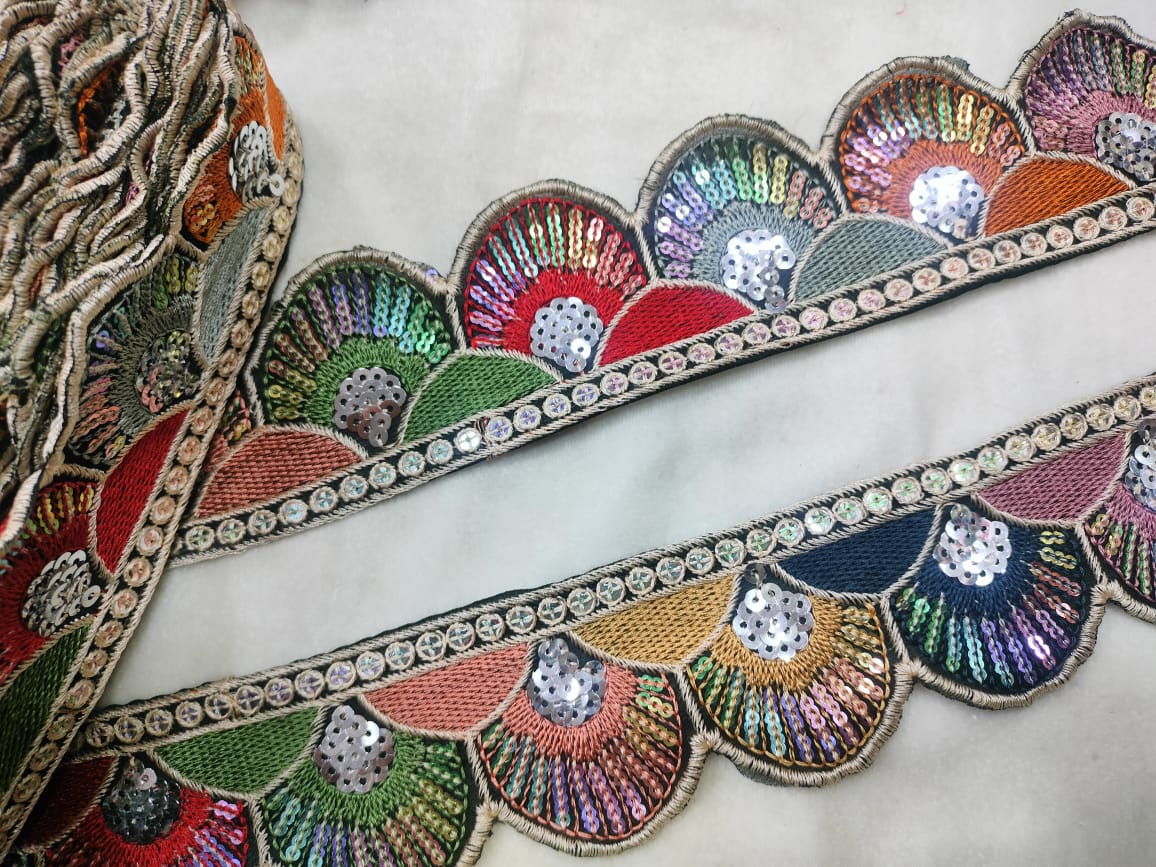 Multicolor Embroidery Trim