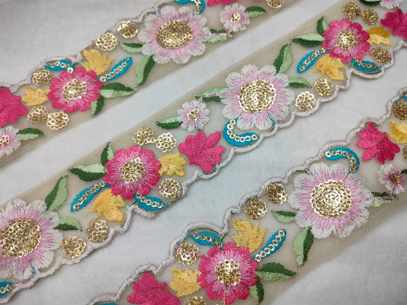 Multicolor Embroidery Trim