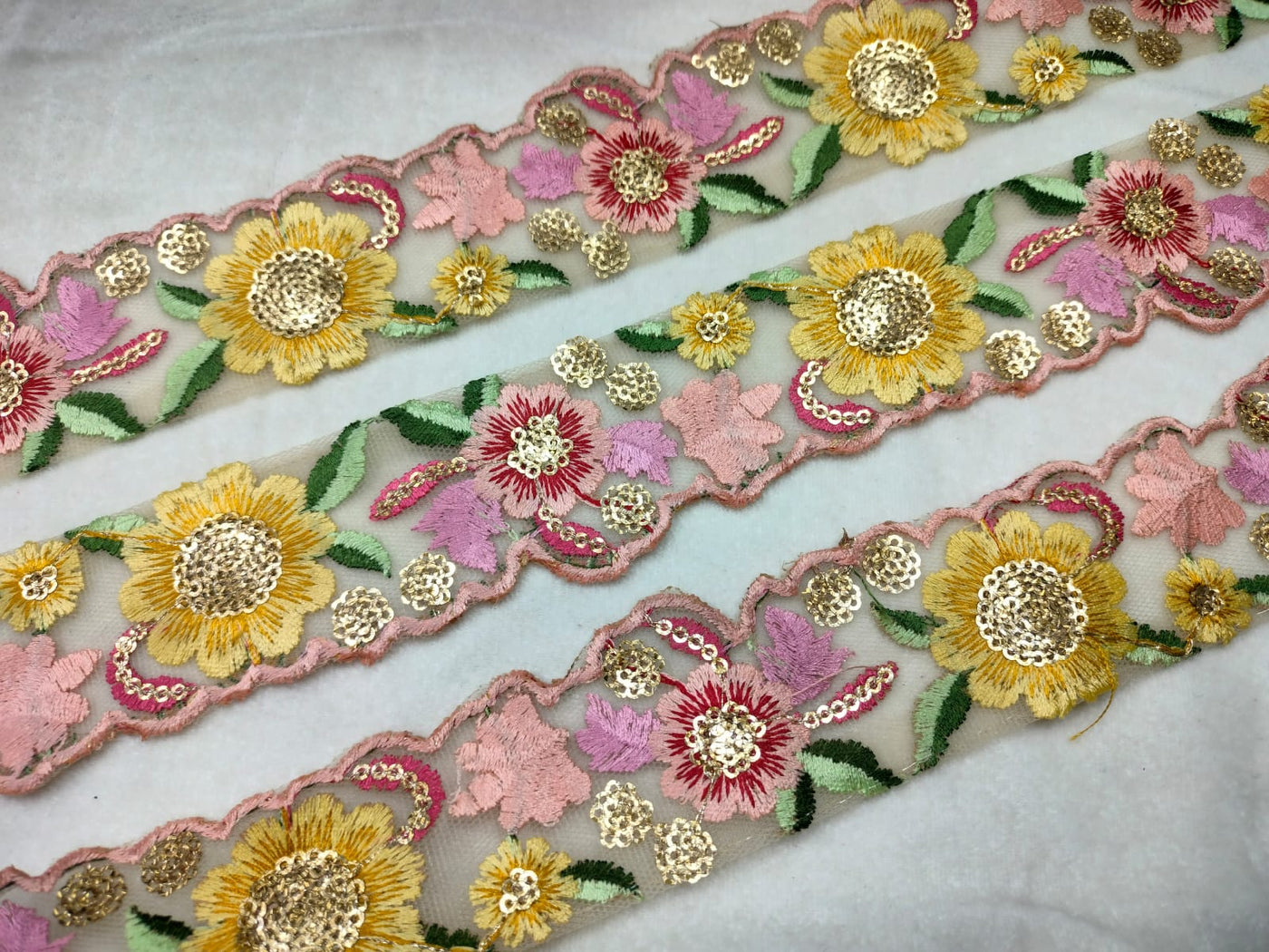 Multicolor Embroidery Trim