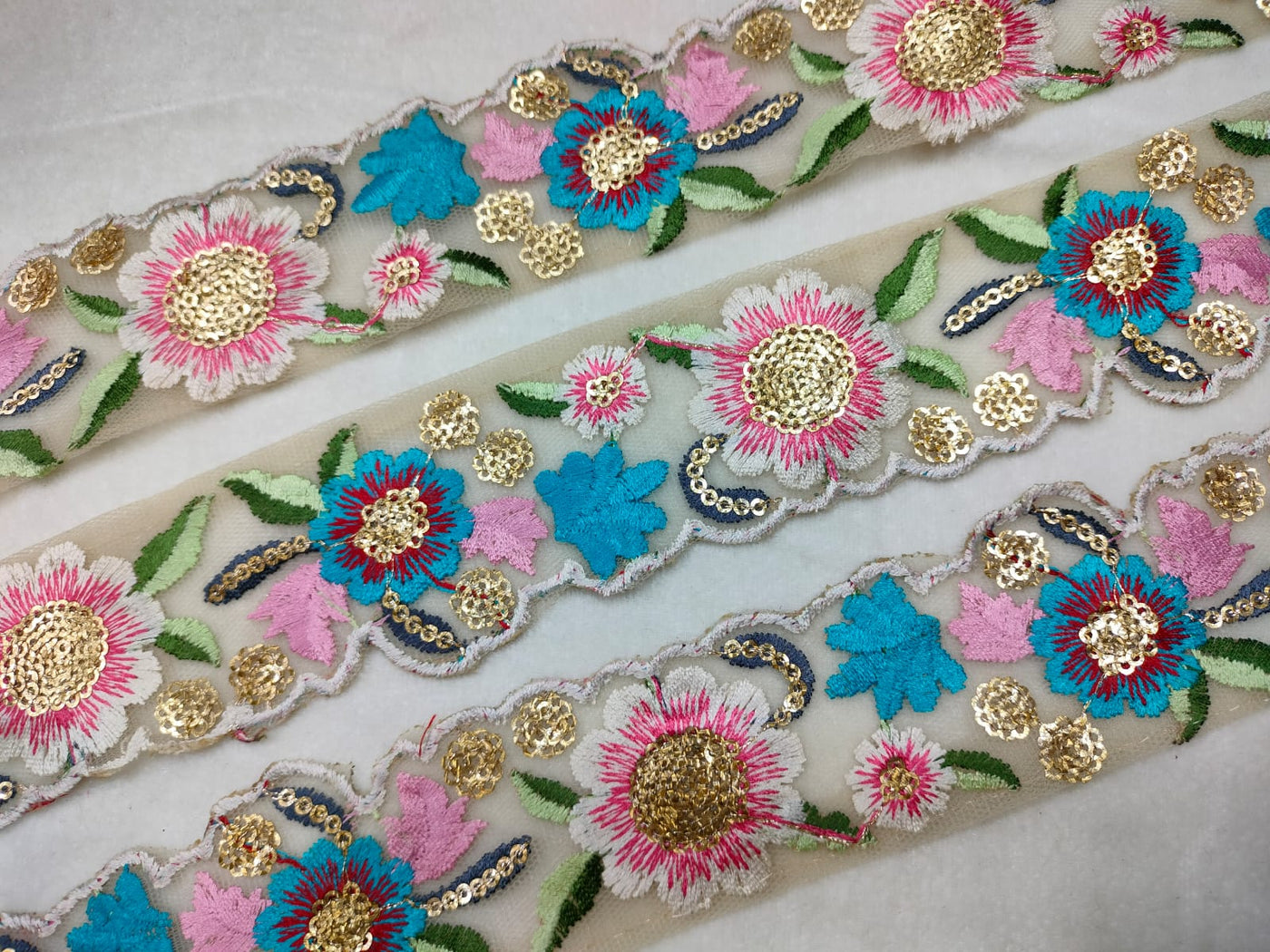 Multicolor Embroidery Trim