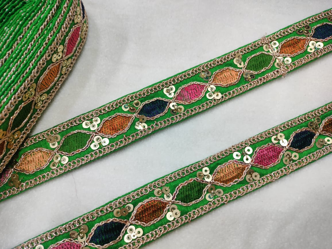 Multicolor Embroidery Trim