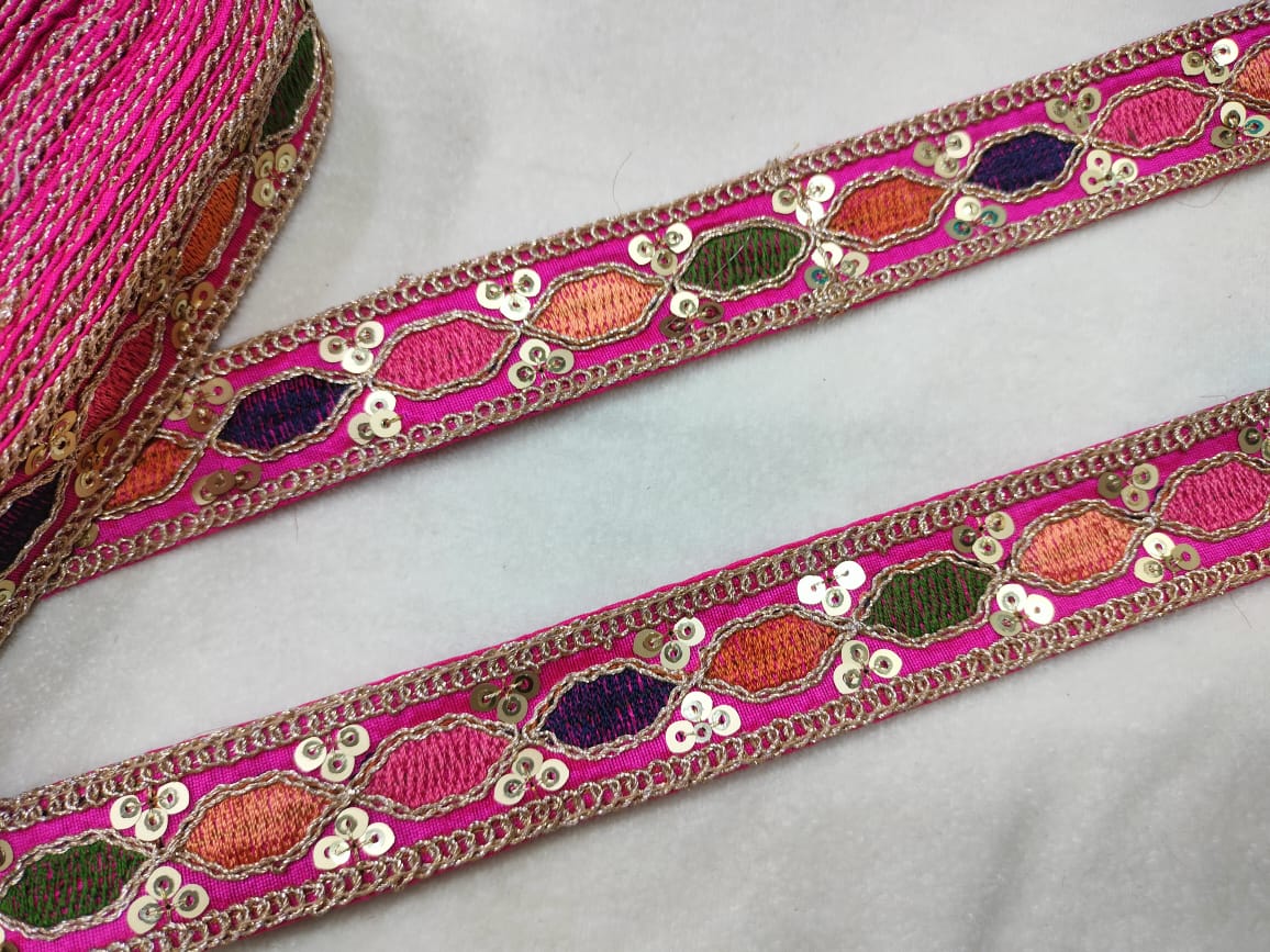 Multicolor Embroidery Trim