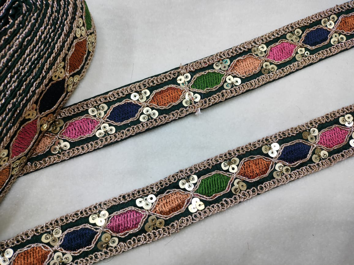 Multicolor Embroidery Trim