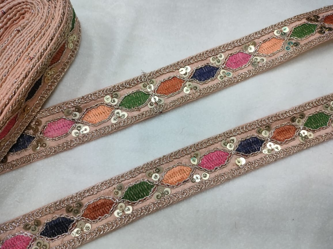 Multicolor Embroidery Trim