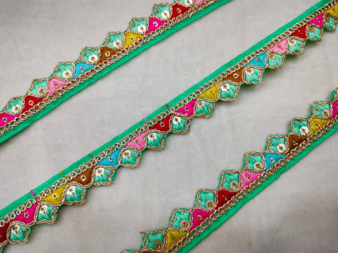 Multicolor Embroidery Trim