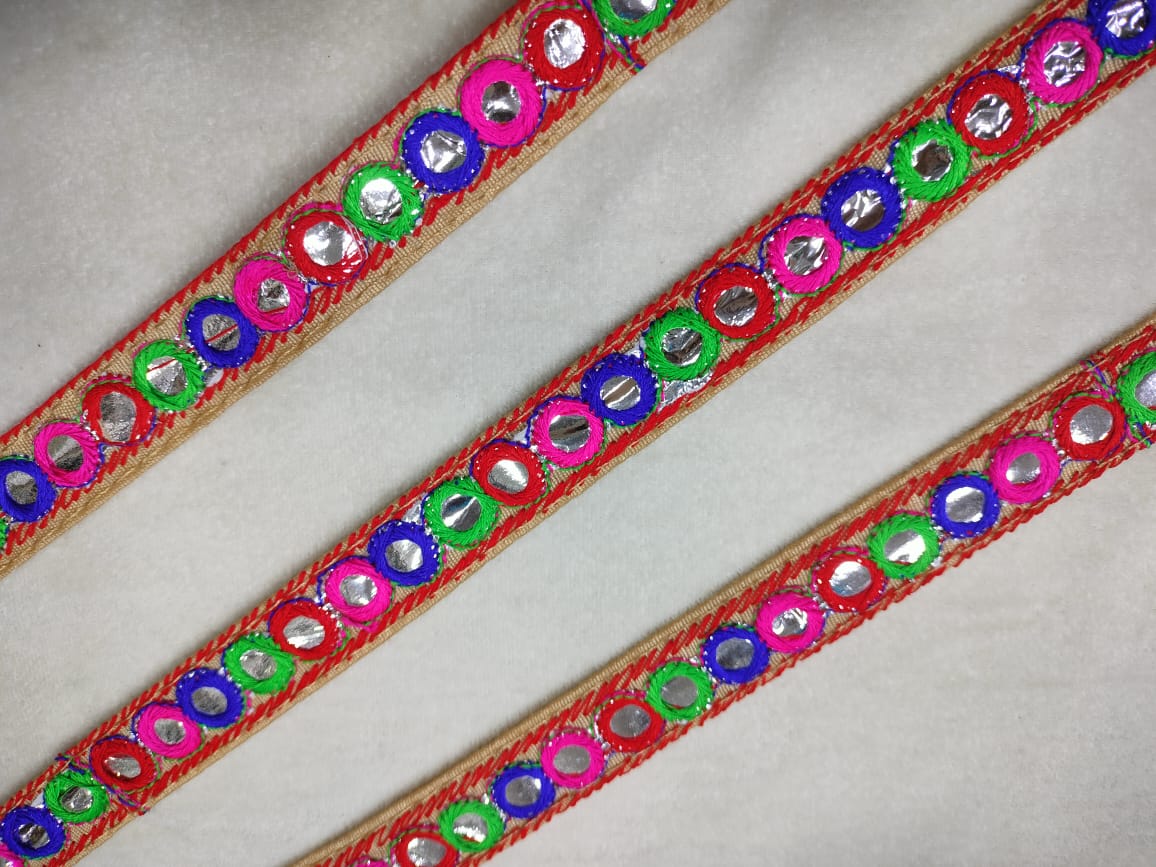 Multicolor Embroidery Trim