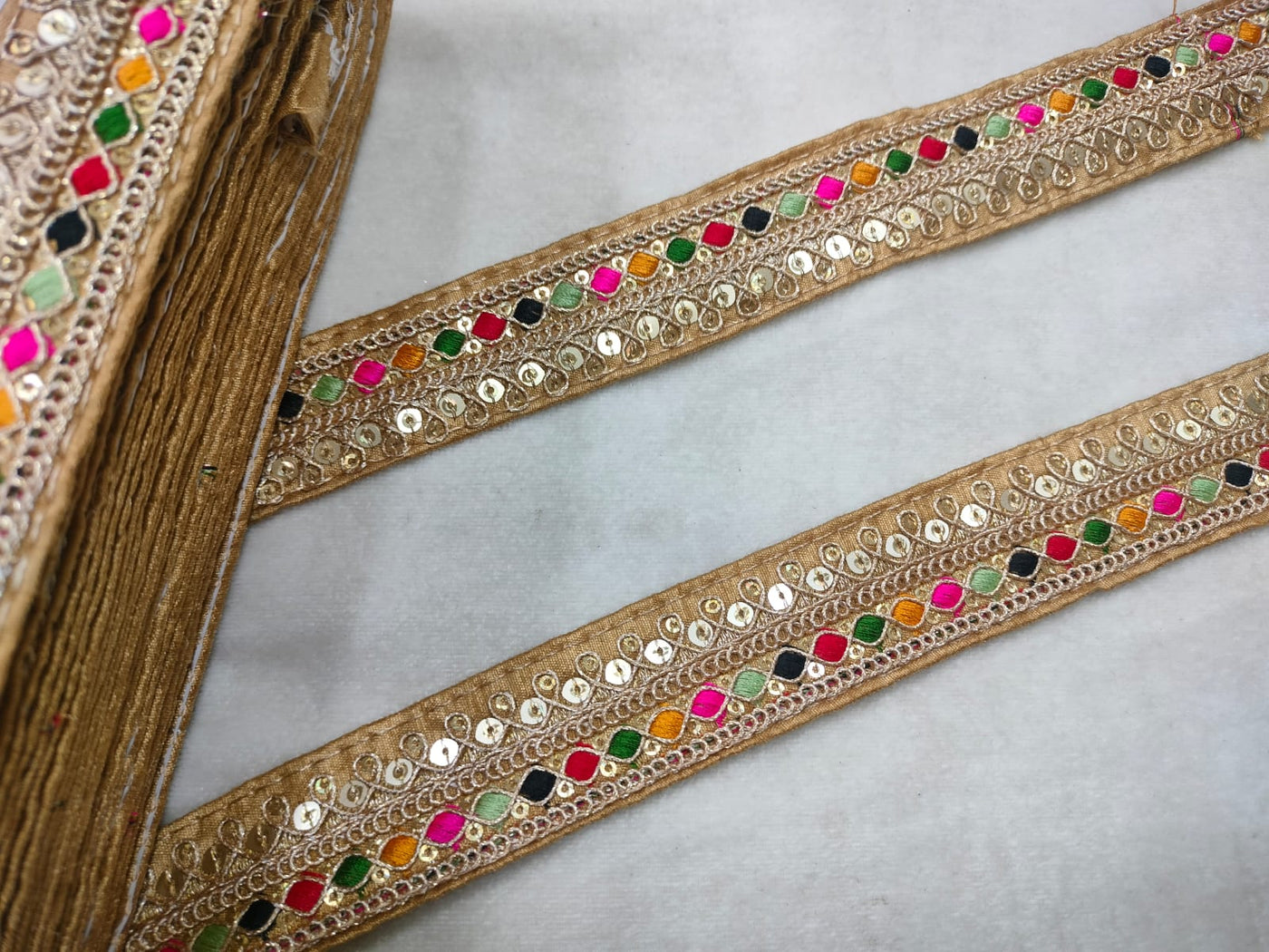 Multicolor Embroidered Lace