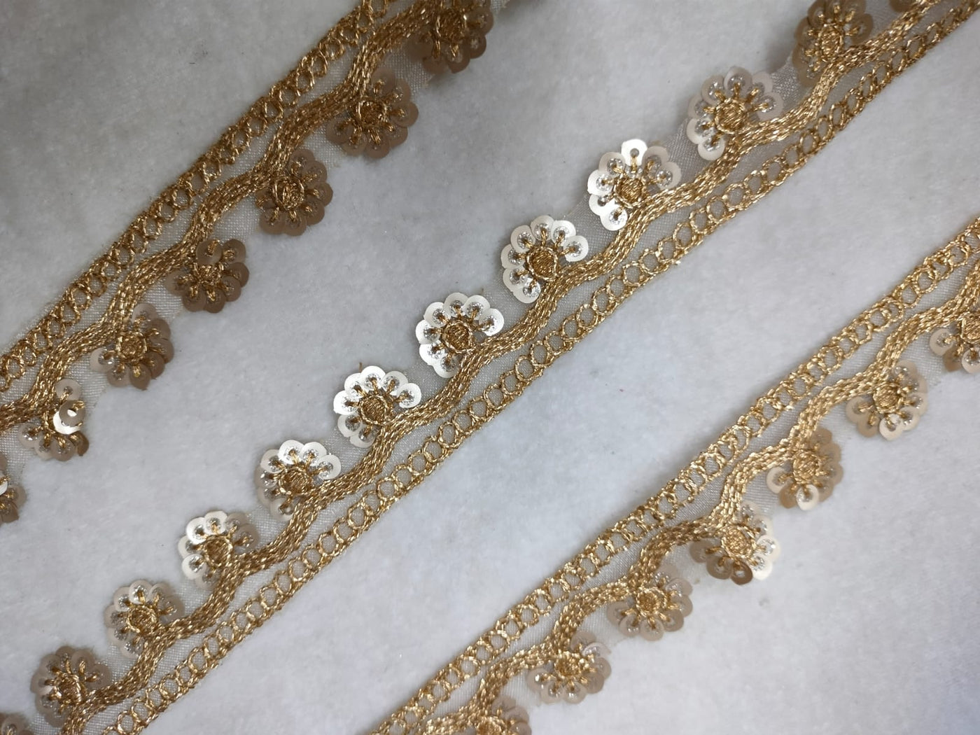 Golden Embellished Zari Trim