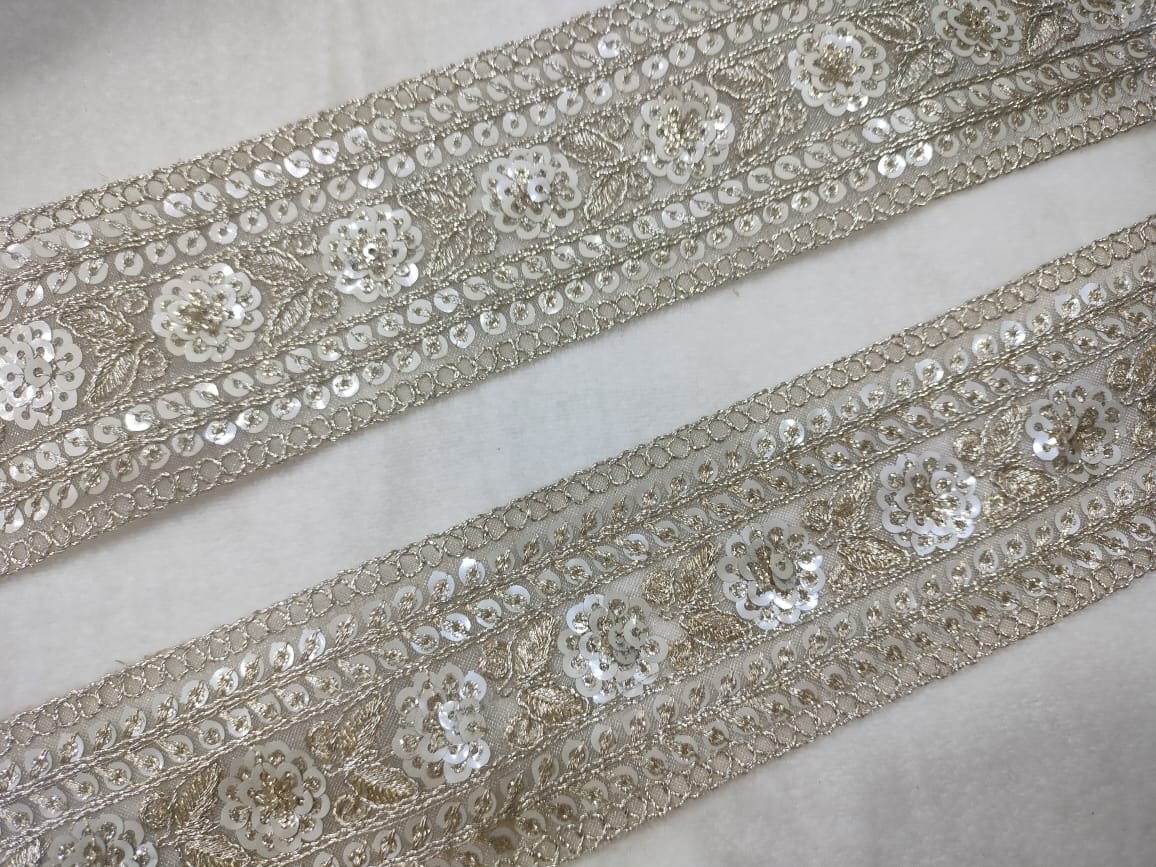 Water Gold Fancy Embellished Trim