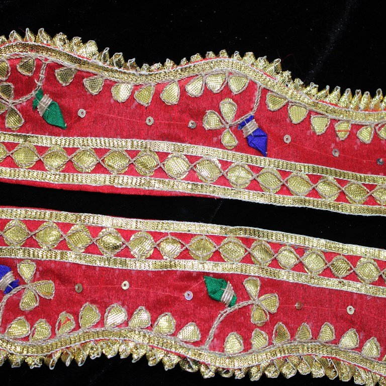 Red & Golden Traditional Gota Trim (Wholesale)