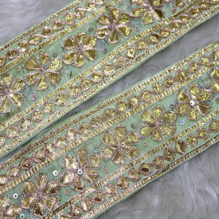 Mint Green Traditional Gota Trim (Wholesale)