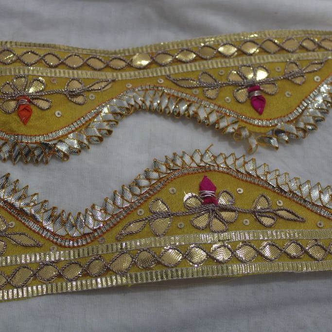 Yellow Golden Traditional Gota Trim (Wholesale)