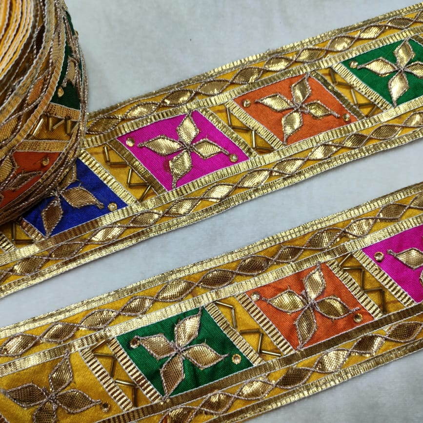 Yellow Golden Traditional Gota Trim (Wholesale)