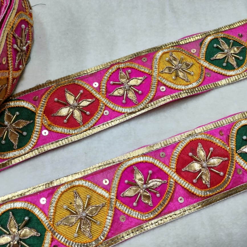 Pink Traditional Gota Trim (Wholesale)