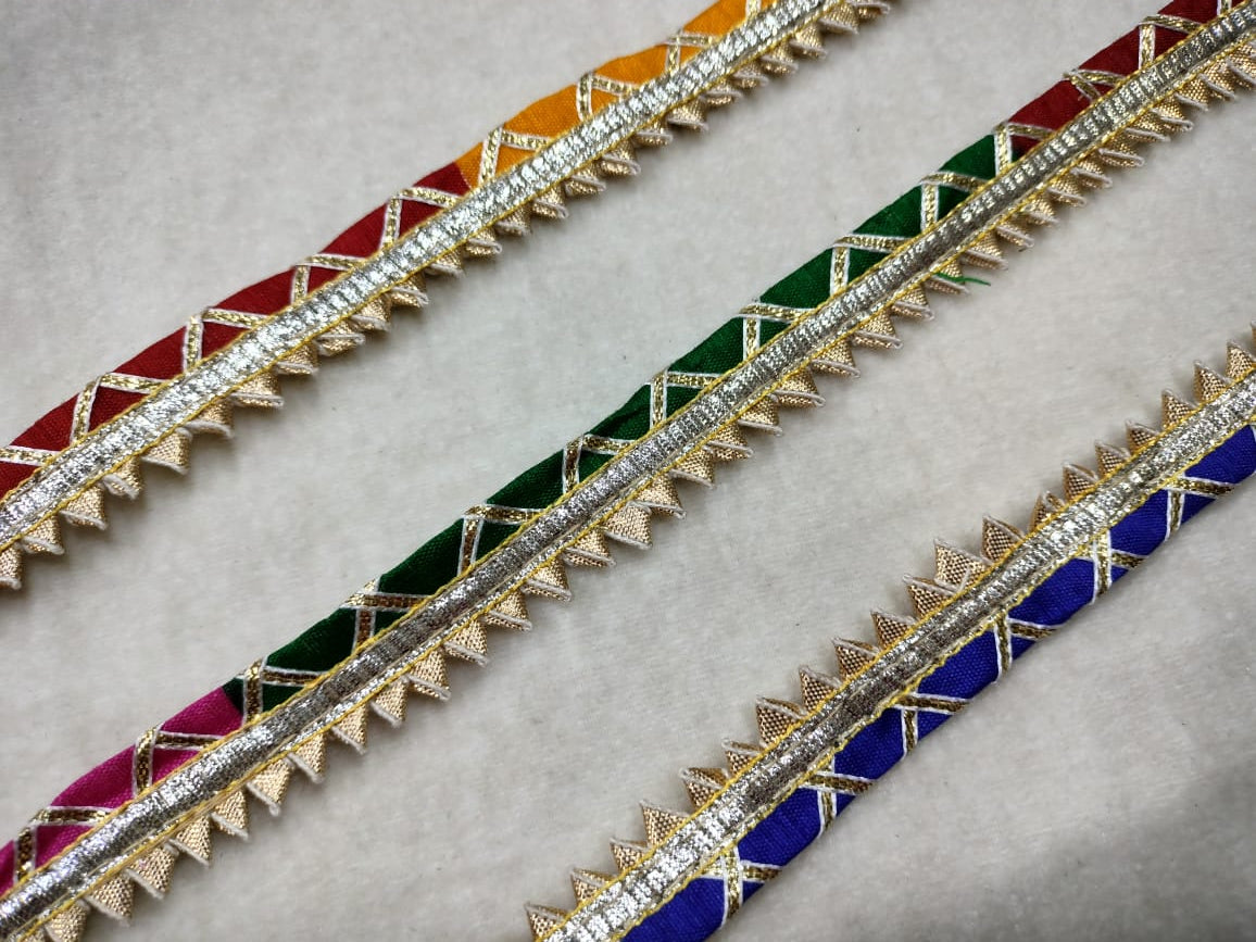 Multicolor Embellished Gota Trim