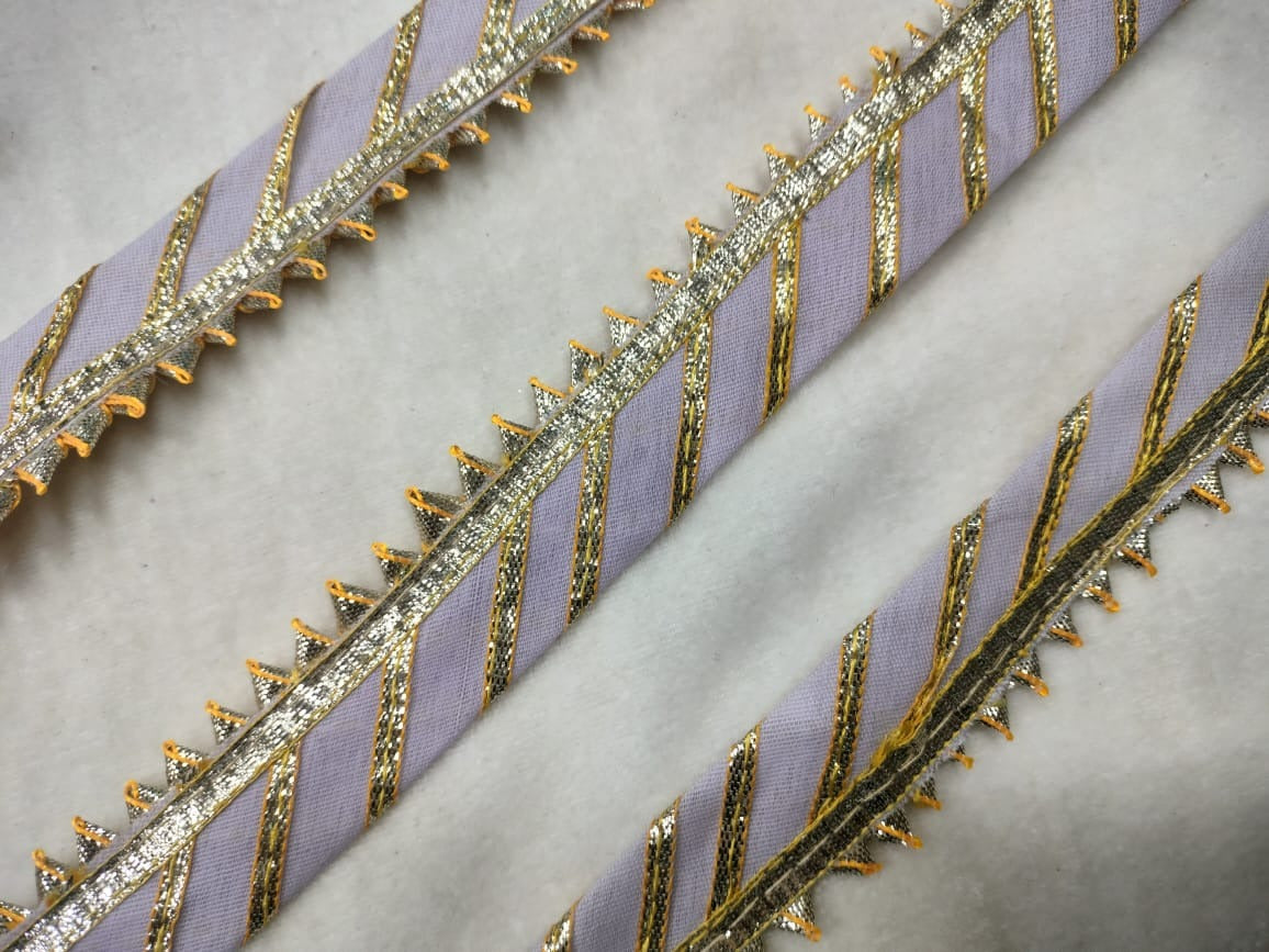 Light Lavender Fancy Zari Trim