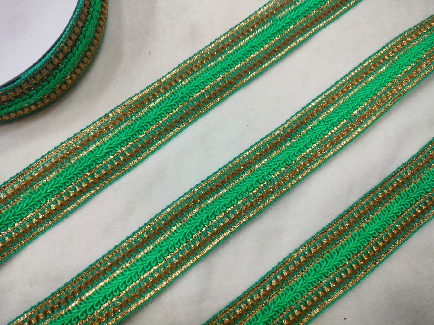 Turquoise Fancy Zari Trim