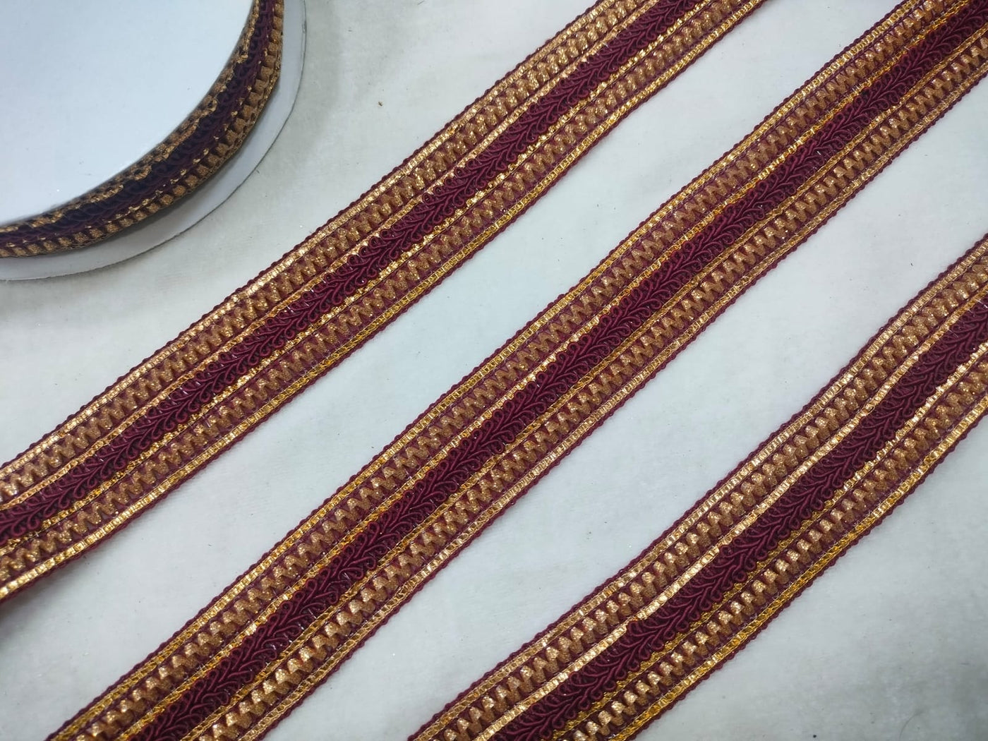 Brown Fancy Zari Trim