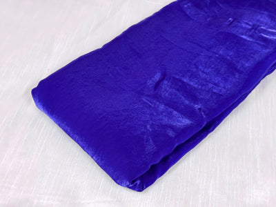 Royal Blue Plain Soft Fendi Silk Fabric
